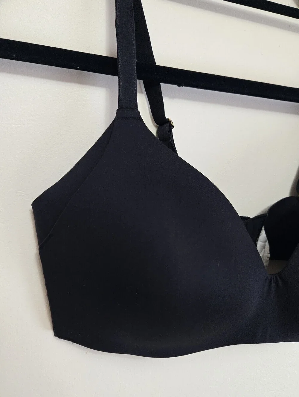 KNIX WINGWOMAN BLACK BRA NO WIRE WOMEN SIZE 3 36 B/C COMFORT SUPPORT EVERYDAY
